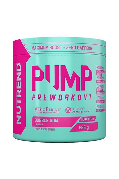 Nutrend Pre Workout Pump, 225g, Bubble Gum