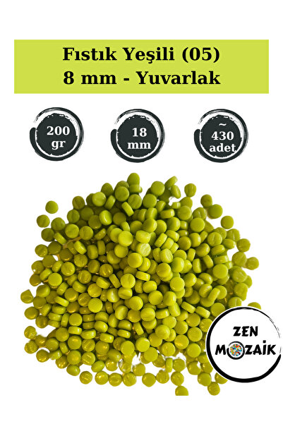 Zen Mozaik Sedefasta okrugla staklena mozaik pločica za vaše umetničke mozaik...