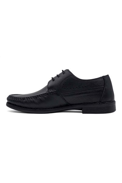 Voyager 3606 PANTOFI COMFORT BĂRBAȚI DIN PIELE GENUINĂ NEGRE
