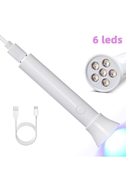 Choice YZ03-WHITE مصباح مجفف أظافر محمول بالأشعة فوق البنفسجية LED لعلاج جميع...