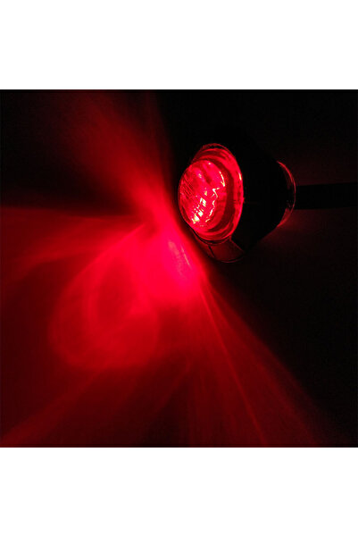 Choice1 2x Red 2x Waterproof 12V 3LED 3/4" Round Trailer Side Marker Lights F...