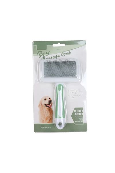 Choice Green Pet Comb Stainless Steel Needle Comb Dog Cat Hair Removal Floating Hair Cleaning Massage Dogs