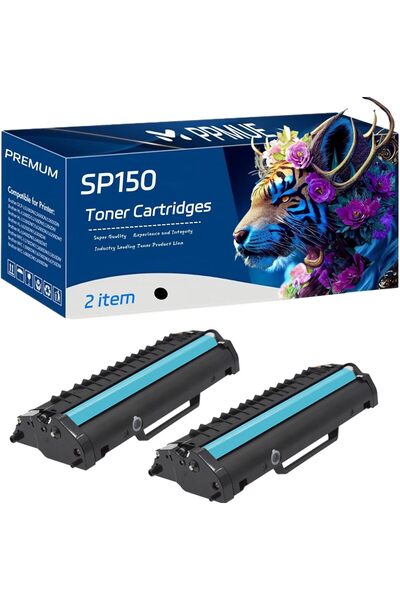 Ricoh SP150 SP150SU SP150SUw SP150W High Yield 2500 Pages, (2-Pack Black)