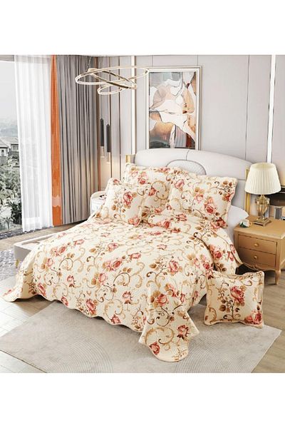 OEM Bedspread Set, 5 Pieces, 100% Cotton, Double Bed, 230×250 Cm