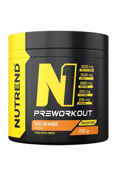 Nutrend Pre-workout N1 - 255g, Red Orange Flavor