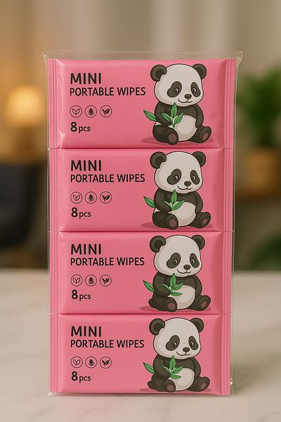 MİNA BEAUTY Mini Wet Wipes Set of 4