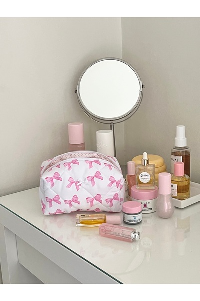 Lulishop Fiyonk Desenli Makyaj Çantası ORTA BOY