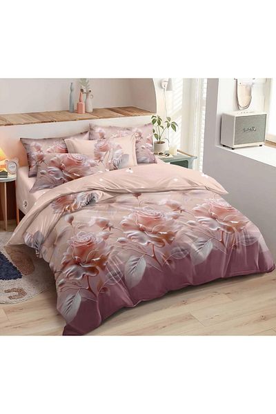 CHIRASO CHIRASO Finet Bedding Set, 6 Pieces, 2 Persons, Sheet 245x250, Quilt 200x230, 4 Pillowcases, Print
