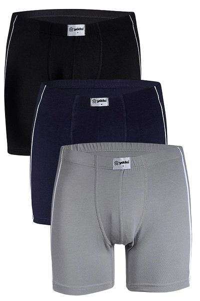 Fanilam Yıldız Modal Lycra Ανδρικό Boxer 3-Pece - Εύκαμπτο ύφασμα με αναπνεύσιμο σωλήνα