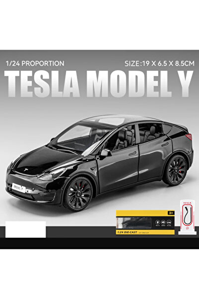 Choice3 نموذج Y صندوق أسود 1:24 تسلا نموذج Y نموذج 3 نموذج S سبيكة معدنية لعب...