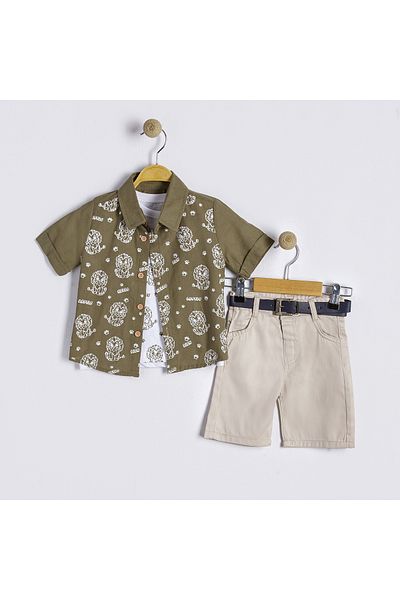Bulut Baby Baby Boy-Child Summer, Holiday Shirt-T-Shirt-Shorts Set