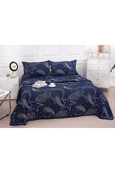 CHIRASO CHIRASO Microfiber Quilted Duvet Set, 3 pieces, Duvet 220x240cm, 2 Pillowcases, with print