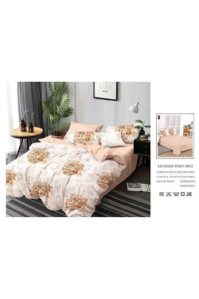 CHIRASO CHIRASO Finet Bedding Set, 6 Pieces, 2 Persons, Sheet 245x250, Quilt 200x230, 4 Pillowcases, Print