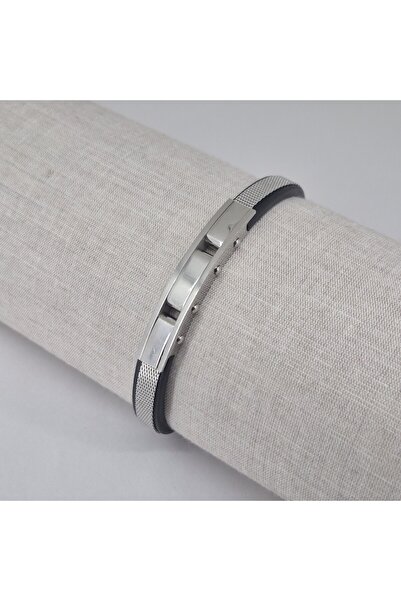 PİNA HEDİYELİK AKSESUAR Çelik Bileklik Erkek Deri Hasır Mıknatıs Kilitli Sevg...