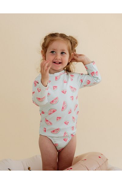 Lollie Baby&Kids Uv Protection Swimsuit Baby & Kids - Watermelon Patterned