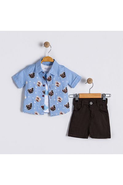 Bulut Baby Baby Boy-Child Summer, Holiday Shirt-T-Shirt-Shorts Set