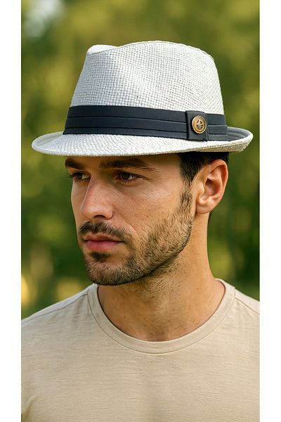 LAGRANZE Summer Straw Premium Jackson Fedora Men's Hat