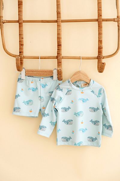 Lollie Baby&Kids Uv Protection Swimsuit Baby & Kids - Whales