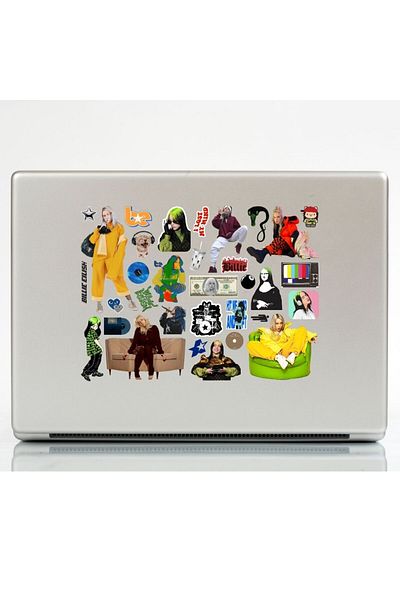 Ororabutik 73 Pieces Billie Eilish Pop Sticker Set - Sticker Set Sketchbook