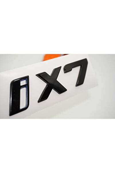 DK Tuning New Ix7 Trunk Black Blue Abs Lettering Logo Compatible with Bmw