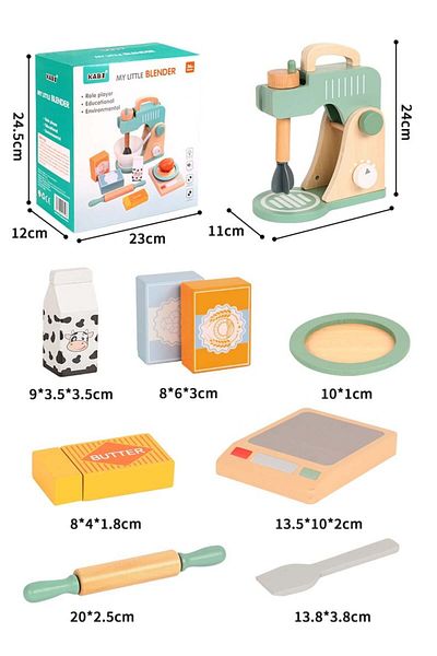 KABI Wooden cooking set - food processor/mixer