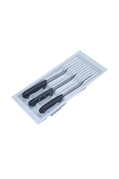 Adilon White Knife Holder Inside the Drawer 48X21 Can Be Cut to 3.5 cm in Len...