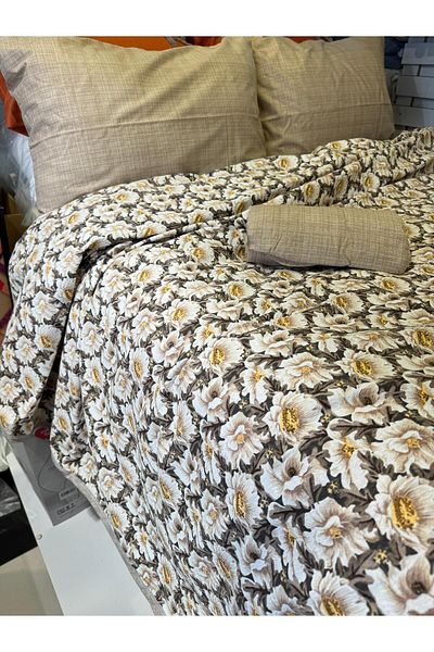 ŞENER HOME Daisy Patterned Sheet Elastic Single Pique Set