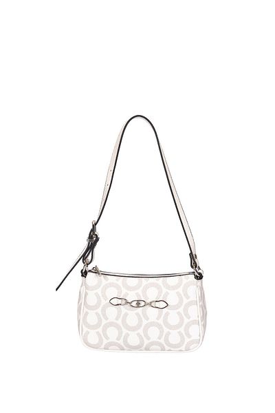 U.S. Polo Assn. White Gray Women's Shoulder Bag Us24195