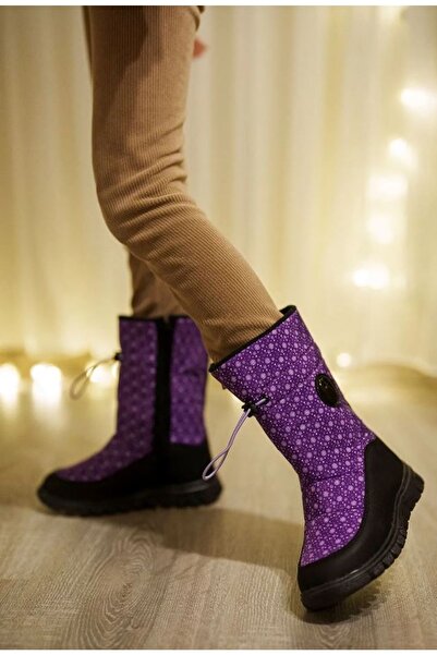 KOCAMANLAR Cool Maria Unisex Çocuk Kar Botu MOR