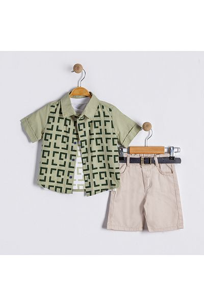 Bulut Baby Baby Boy-Child Summer, Holiday Shirt-T-Shirt-Shorts Set