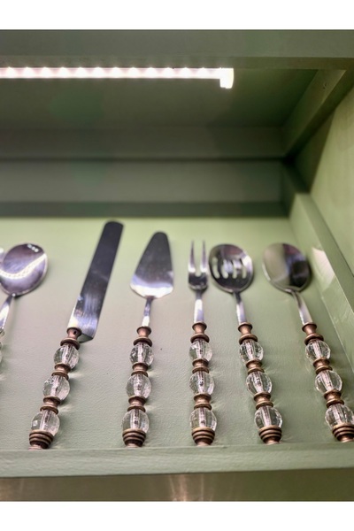 hediye Esterhomedecor 5-Piece Bead Model Serving Spoon Set