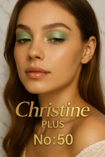 Christine Plus Fine Shimmering Eyeshadow in Powder Form – Green No:50 (Eyeshadow)