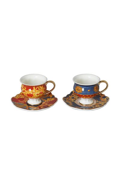 Lucky Art Clarissa Bone Four-Legged Coffee Cup Set