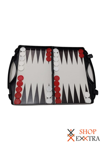 shopExxtra Büyük Boy Çantalı 3 Lü Oyun Seti Satranç Dama Tavla Çantalı(AÇIK BOYUTU: 35 X 31 CM)