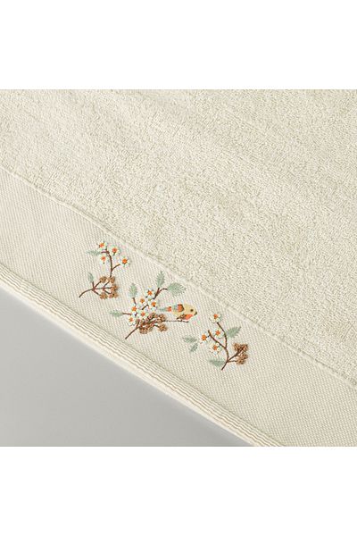 Linens Bamboo Round Face Pool 50X85 cm Cream Color