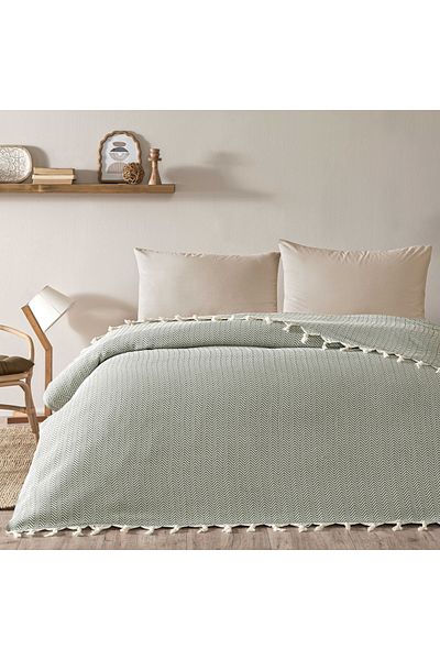 Linens Medley Single Pike Green