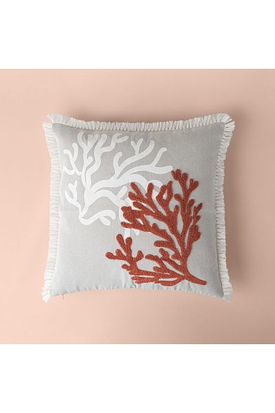 Linens Coral Throw Pillow Cover 45X45 cm