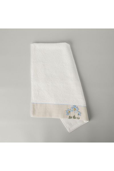 Linens White Nissa Bamboo Face Towel 50X85 cm