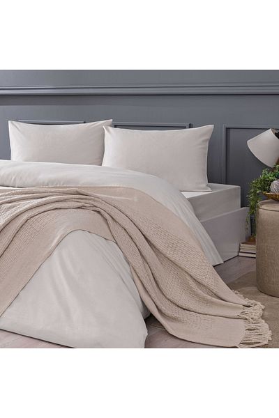 Linens Bliss Throw / Tv Blanket Stone
