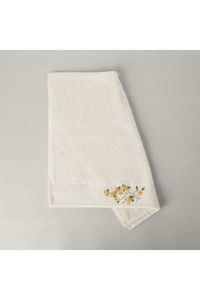 Linens Lıora Cotton Face Towel 50X85 cm Ecru Color