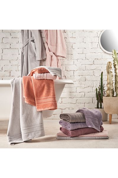Linens 85X150 cm Gray Soft Cotton Bath Towel