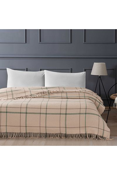 Linens Cove Single Beige Blanket