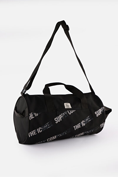 ICONE BAG Unisex Sports Bag - Cylinder Model, Printed, with Pocket, Handle and Adjustable Strap