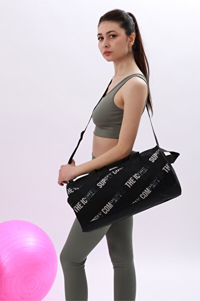 ICONE BAG Unisex Sports Bag - Cylinder Model, Printed, with Pocket, Handle and Adjustable Strap