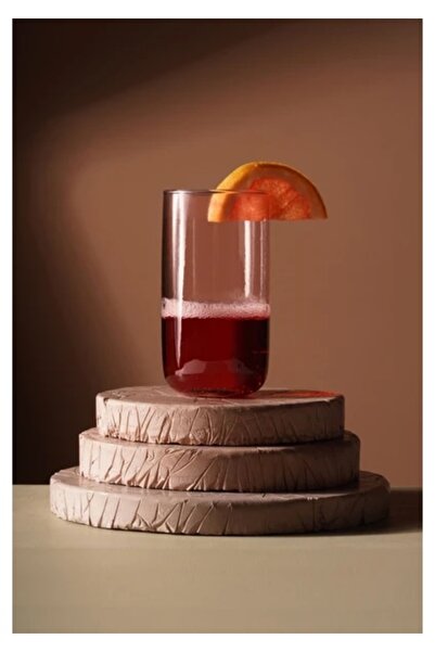 Paşabahçe 420805 6-Piece Pink Soft Drink Glass 365Cc