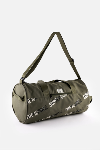 ICONE BAG Unisex Sports Bag - Cylinder Model, Printed, with Pocket, Handle and Adjustable Strap
