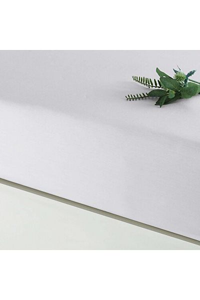 Linens ملاءة سرير مفردة من الساتان القطني من إكرو - مزيج ومطابق