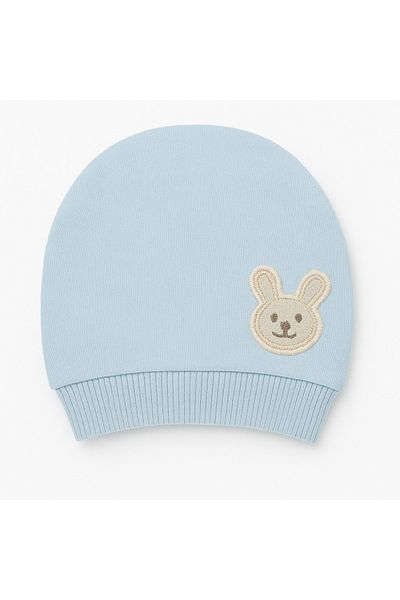 mia mia Rabbit Embroidered Cotton Baby Beanie