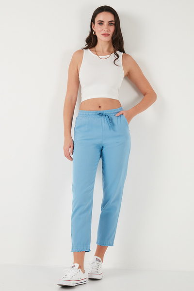 Lela Cotton Regular Waist Regular Fit Straight Leg Pants Trousers 668Yp42282S4