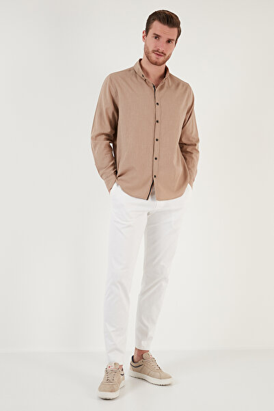 Buratti Памучна стандартна риза с яка и копчета Мъжка риза CF20S111871